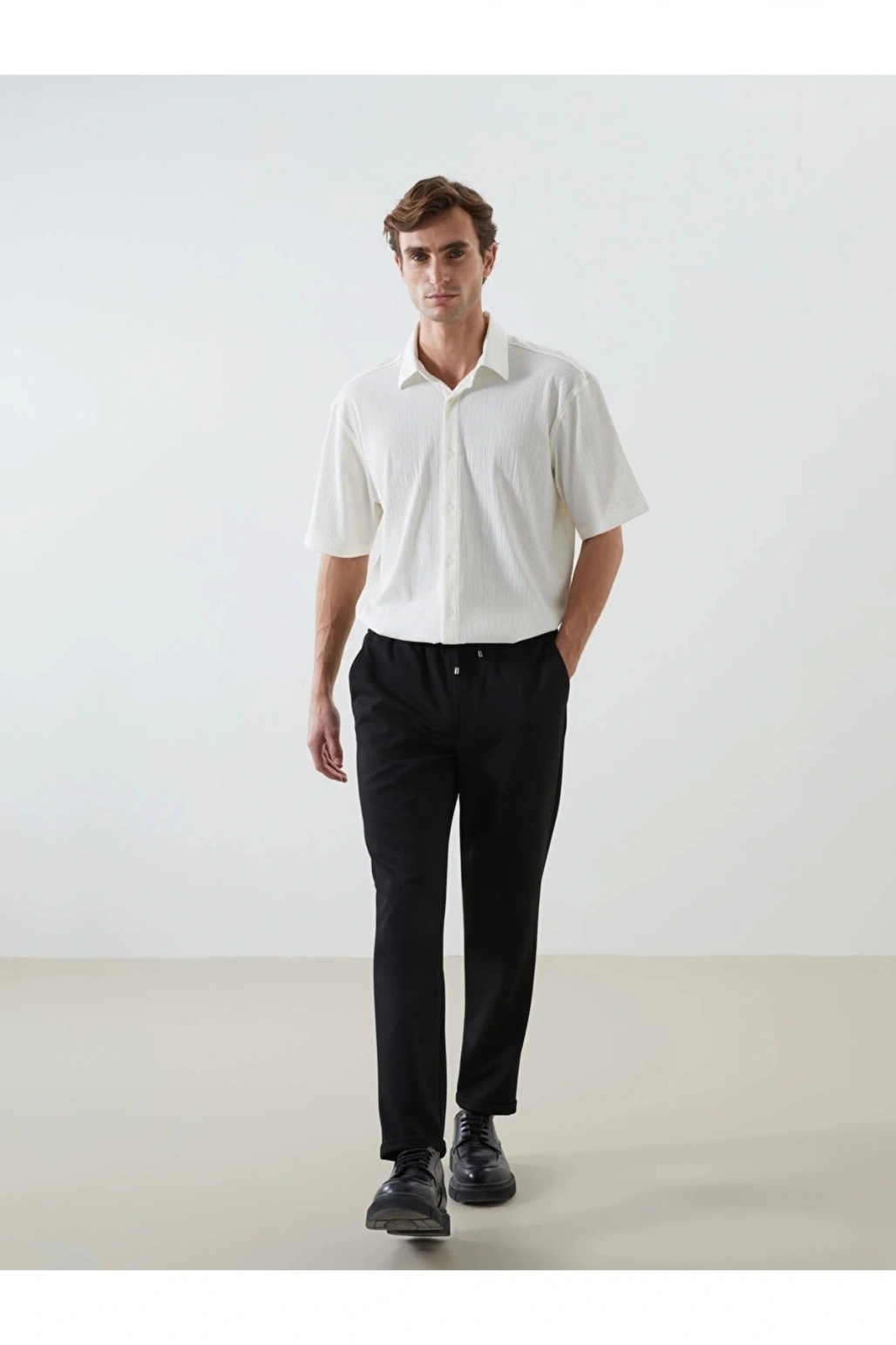 Lcw Vision Siyah Standart Kalıp Erkek Pantolon