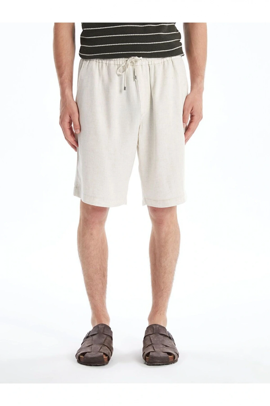 LCW Vision Standart Kalıp Keten Karışımlı Erkek Şort