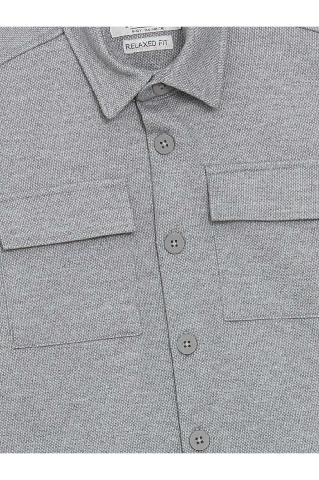LCW Vision Uzun Kollu Dokulu Erkek Çocuk Gömlek