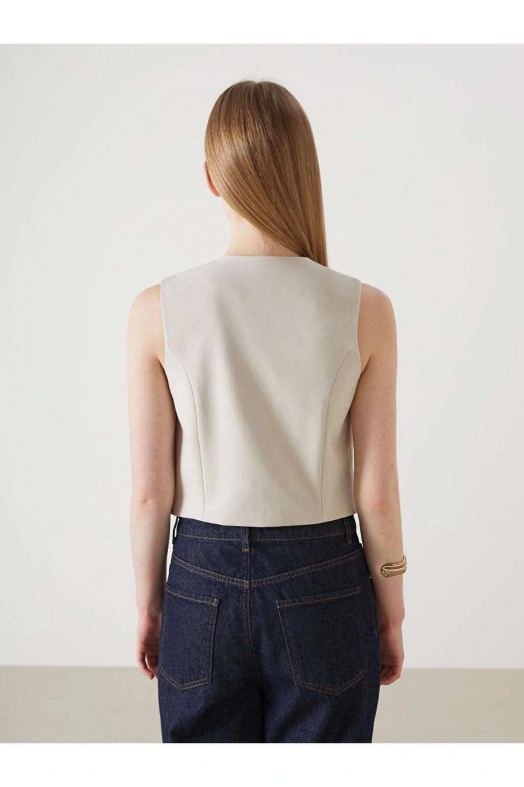 LCW Vision V Yaka Kadın Klasik Yelek