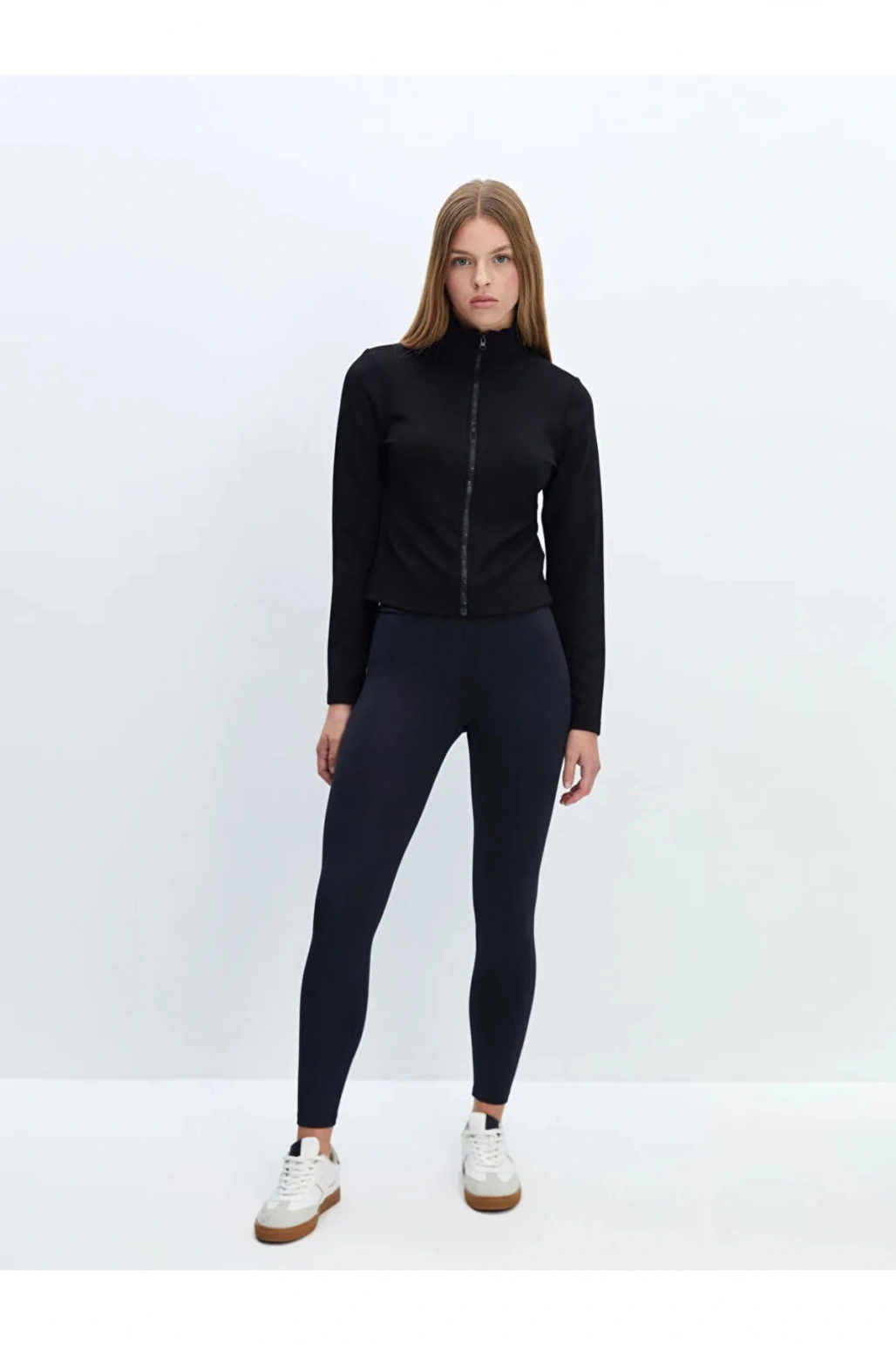 LCW Vision Yeni Siyah Beli Lastikli Kadın Tayt