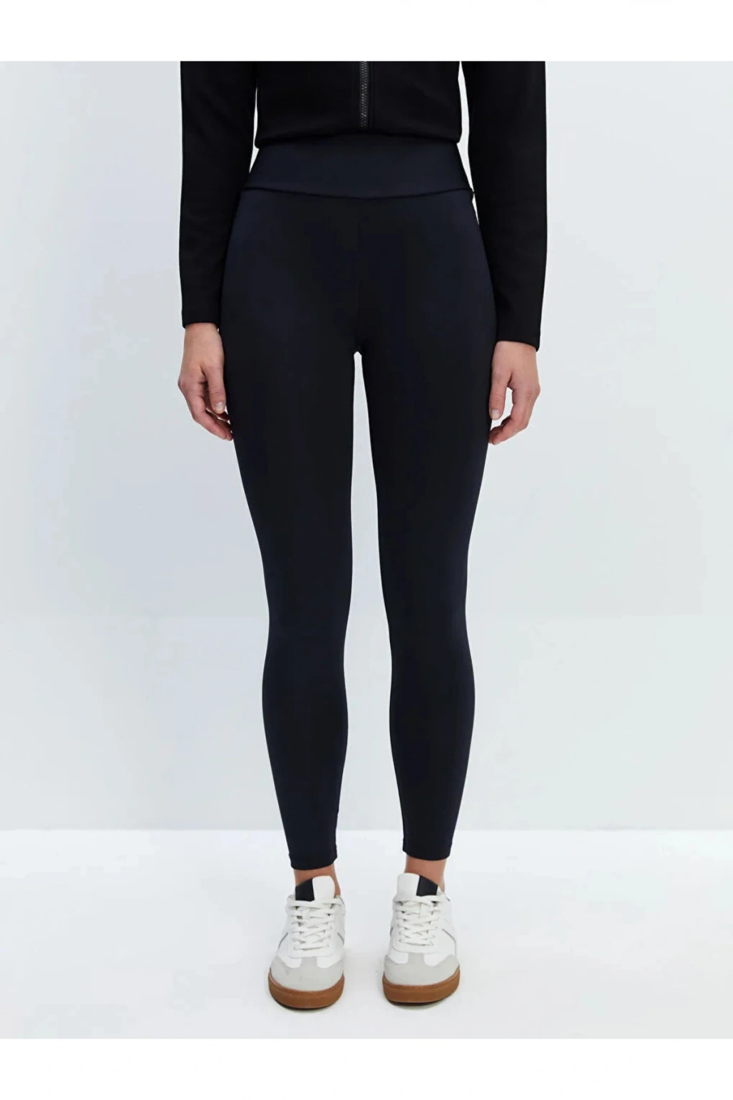 LCW Vision Yeni Siyah Beli Lastikli Kadın Tayt