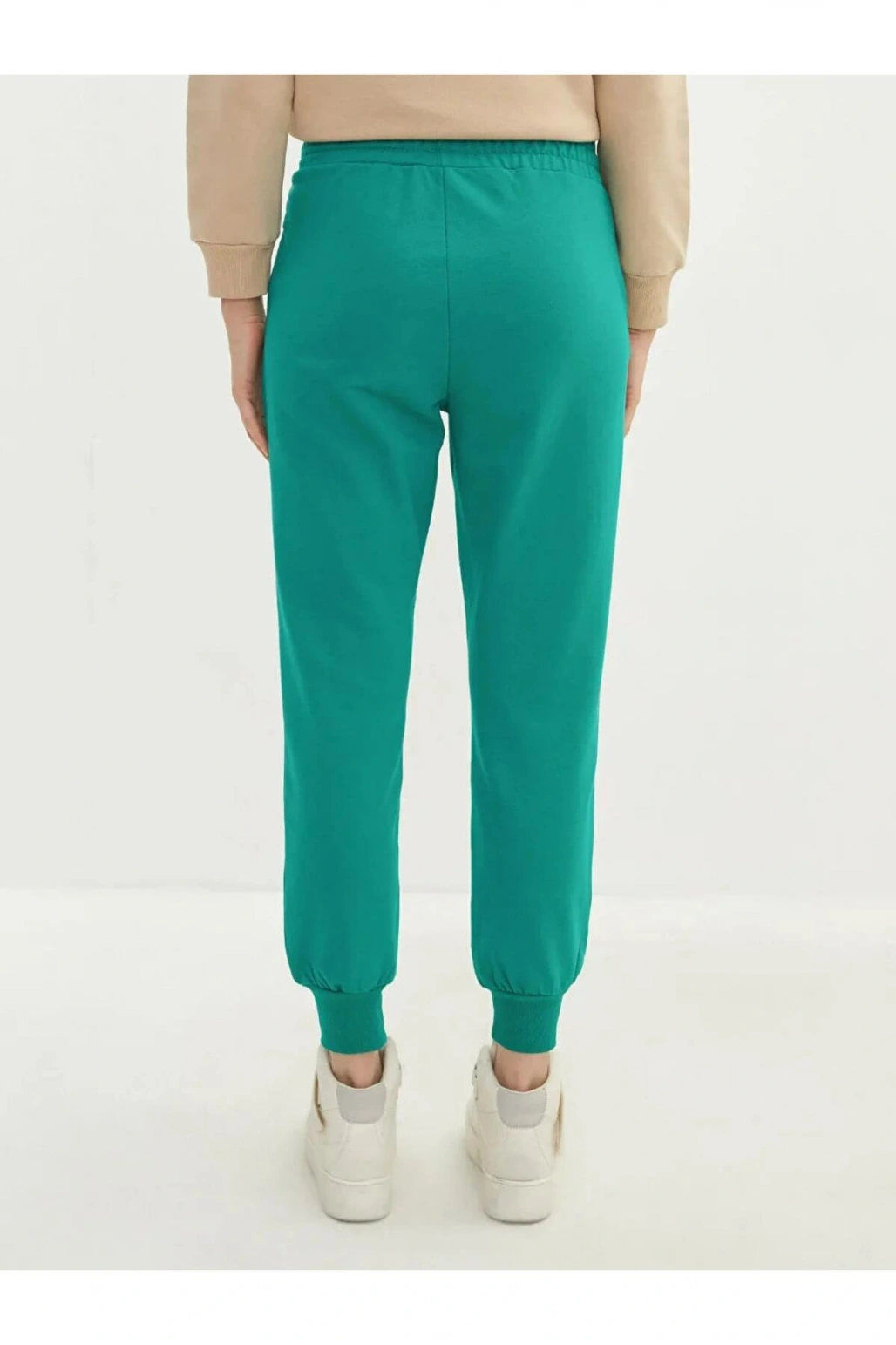 LCW Vision Yeşil Beli Lastikli Düz Cep Detaylı Kadın Jogger Eşofman Altı