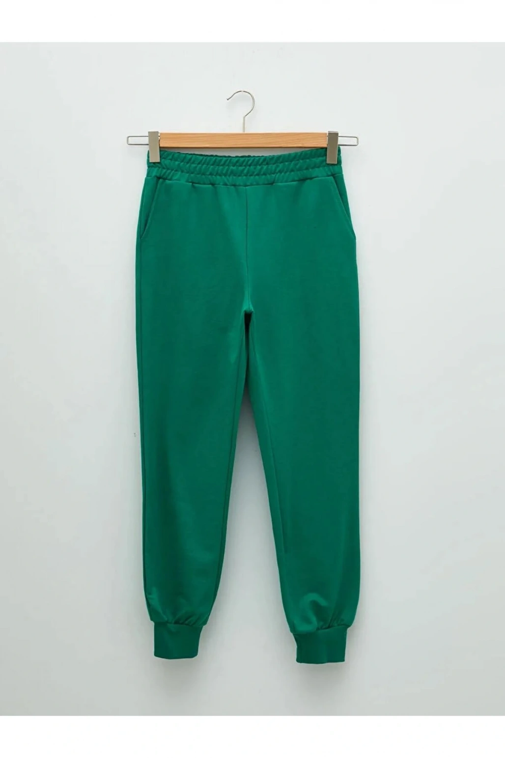 LCW Vision Yeşil Beli Lastikli Düz Cep Detaylı Kadın Jogger Eşofman Altı