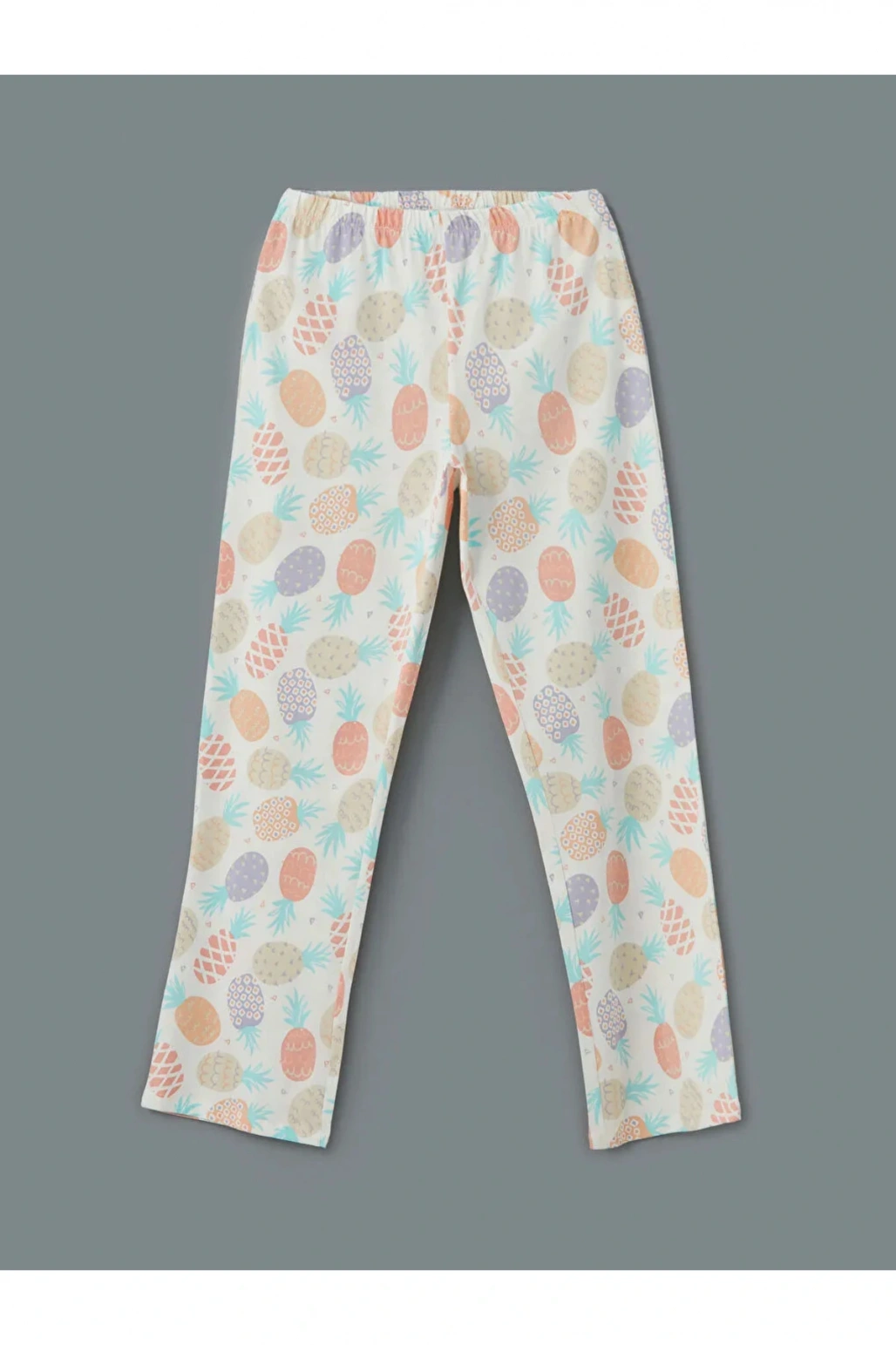 LCW Young Ekru Gömlek Yaka Desenli Kadın Pijama Takımı