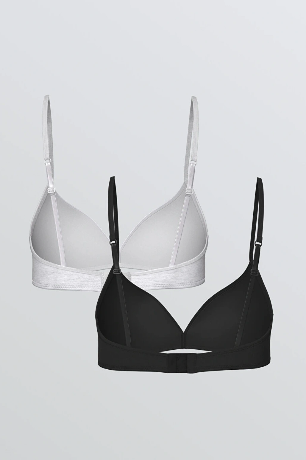 LCW Young Siyah Balensiz Dolgusuz Üçgen Sütyen 2li