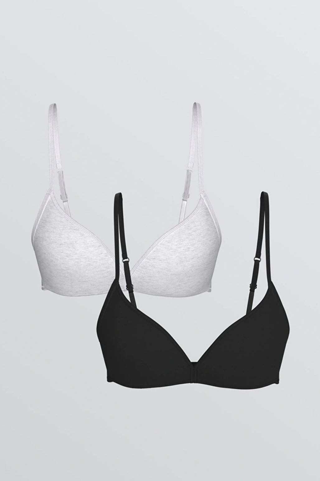 LCW Young Siyah Balensiz Dolgusuz Üçgen Sütyen 2li