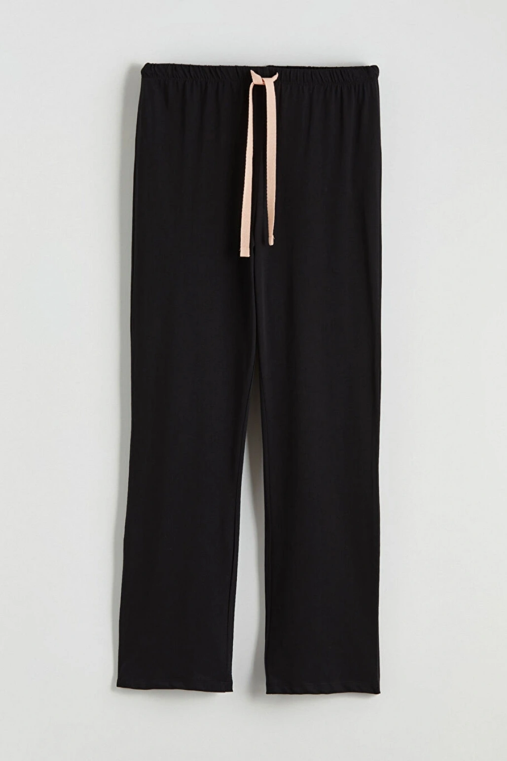 LCW Young Siyah Bisiklet Yaka Ayı Baskılı Kadın Pijama Takımı