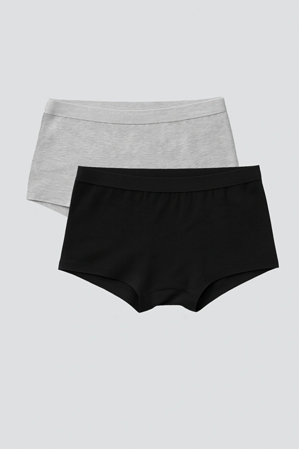 LCW Young Siyah Düz Boxer Külot 2li