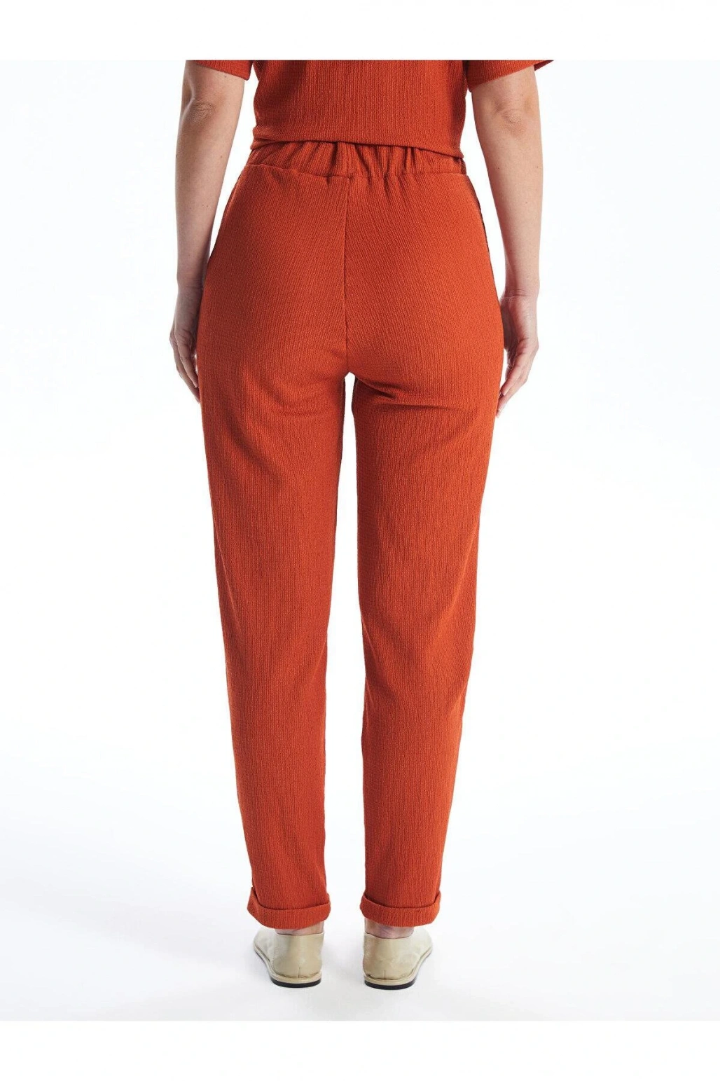 LCWAIKIKI Basic Kadın Beli Lastikli Düz Pantolon