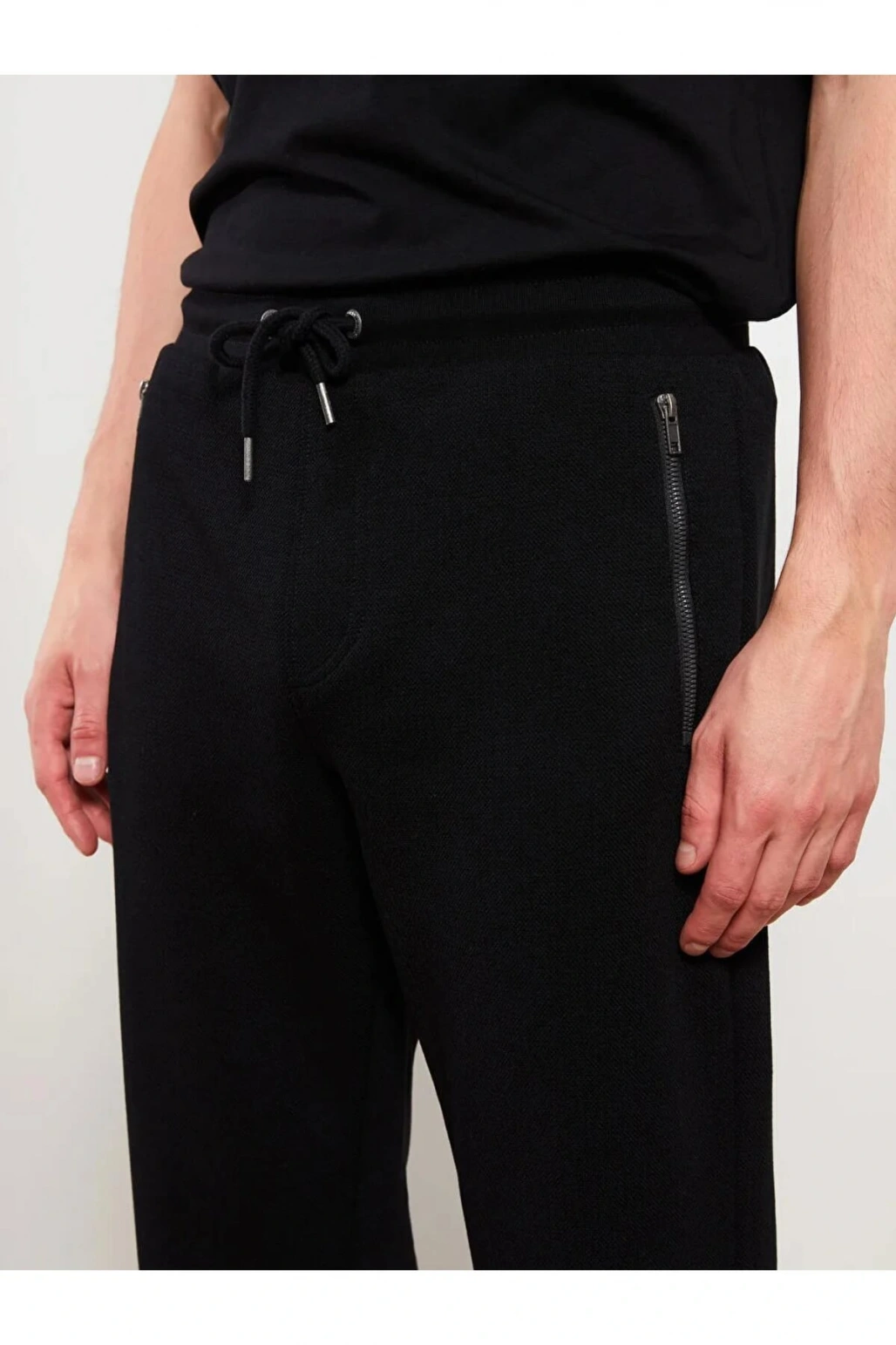 LCWAIKIKI Basic Siyah Rahat Kalıp Erkek Eşofman Altı