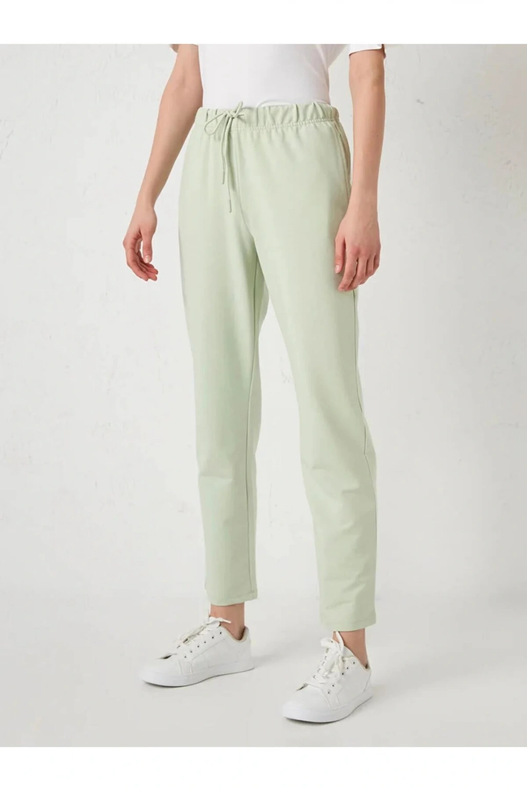 LCWAIKIKI Basic Yeşil Beli Lastikli Kadın Eşofman Alt