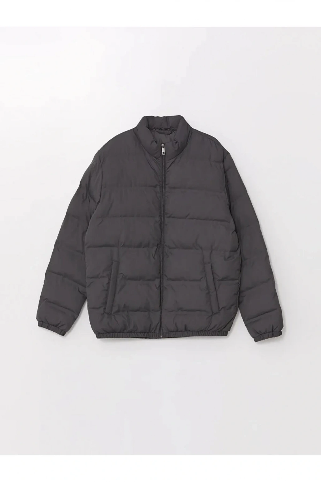 LCWAIKIKI Classic Antrasit Standart Kalıp Dik Yaka Erkek Şişme Mont