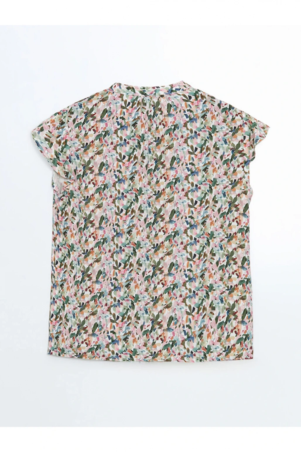 LCWAIKIKI Classic Bağlamalı Yaka Çiçekli Kadın Bluz