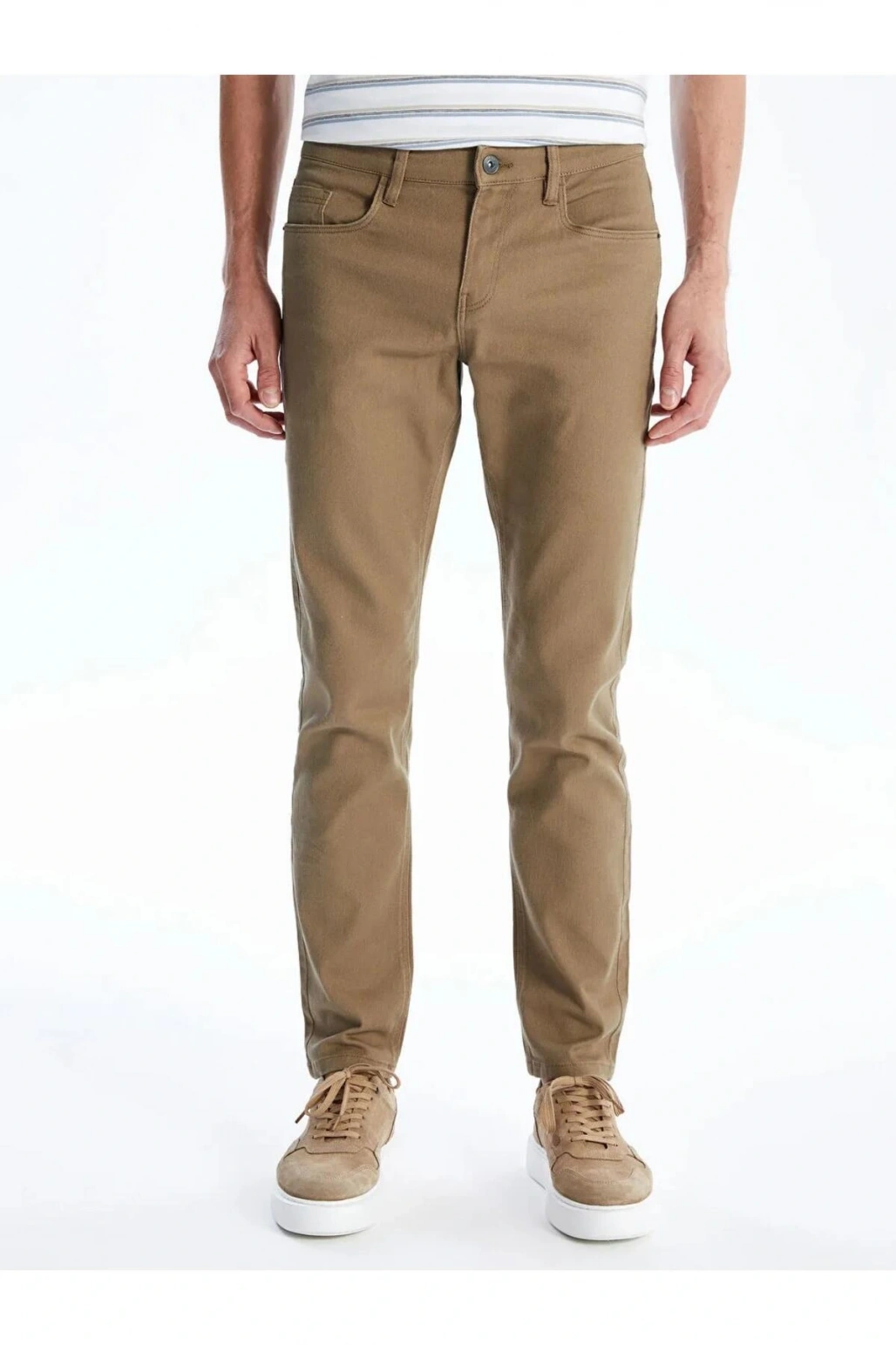 LCWAIKIKI Classic Bej Dar Kalıp Erkek Chino Pantolon