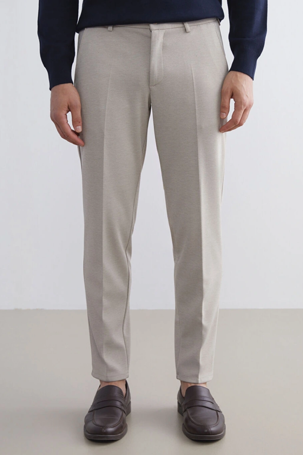 LCWAIKIKI Classic Bej Dar Kalıp Erkek Chino Pantolon