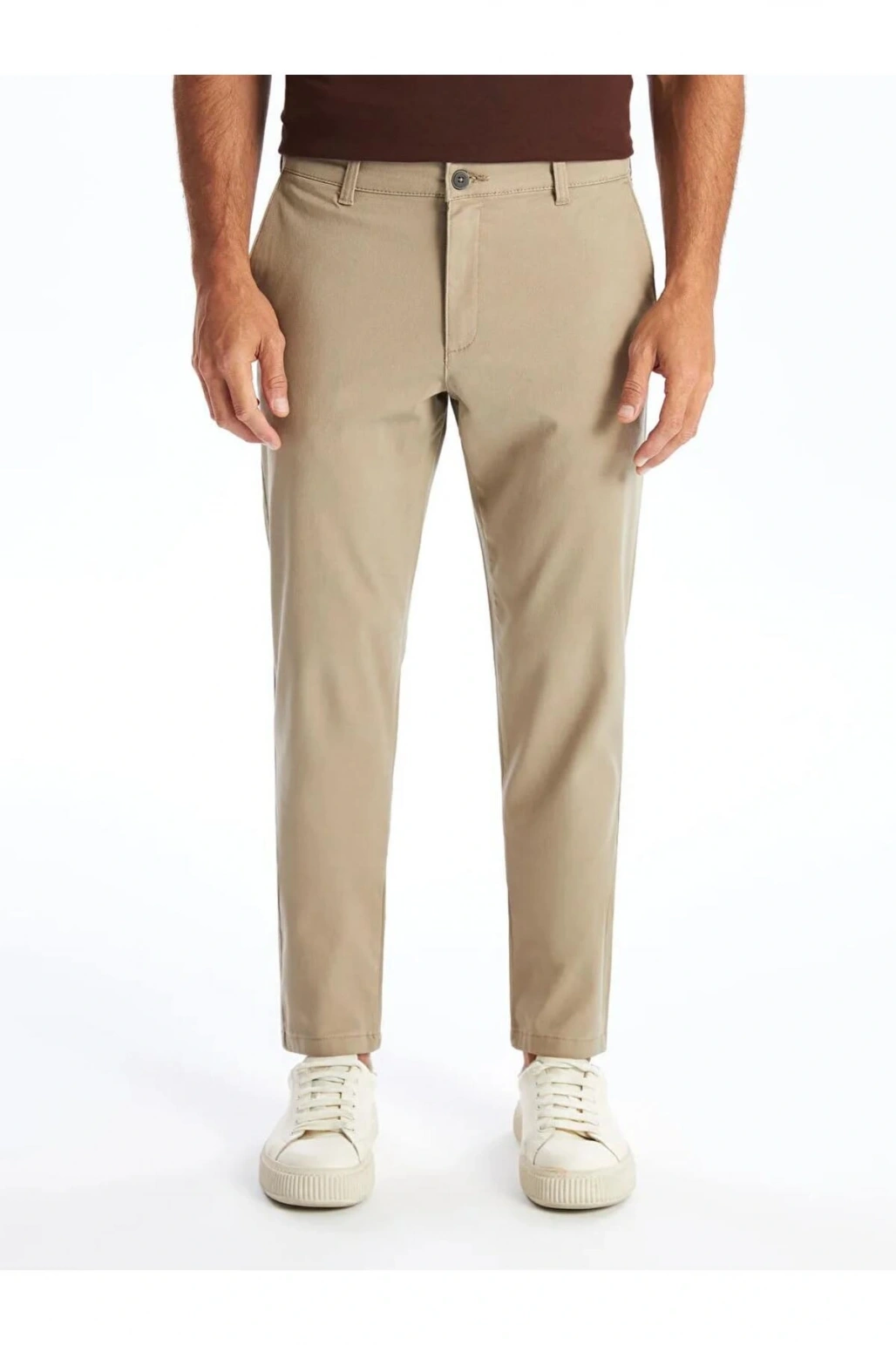 LCWAIKIKI Classic Bej Dar Kalıp Erkek Chino Pantolon