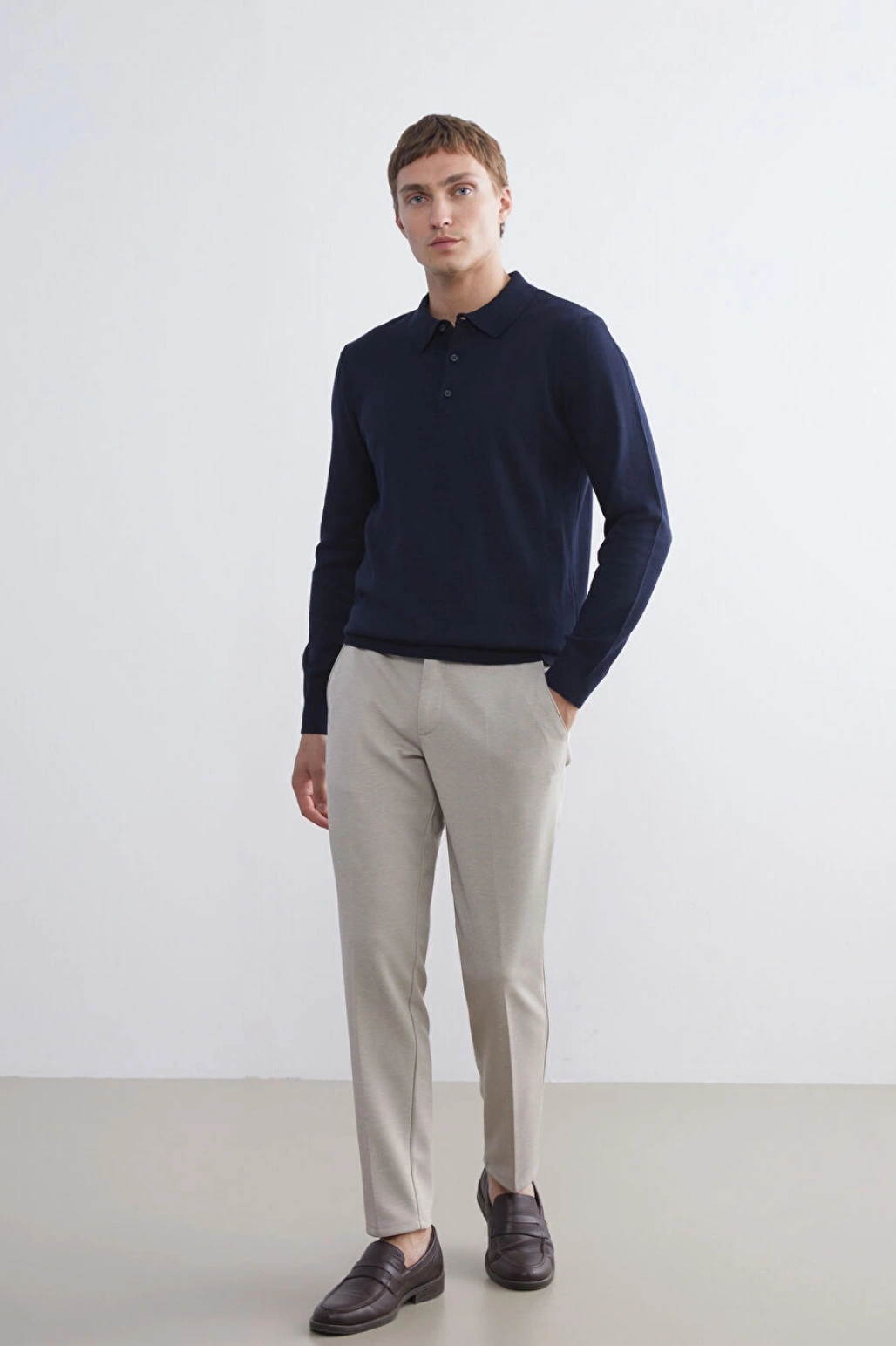 LCWAIKIKI Classic Bej Dar Kalıp Erkek Chino Pantolon