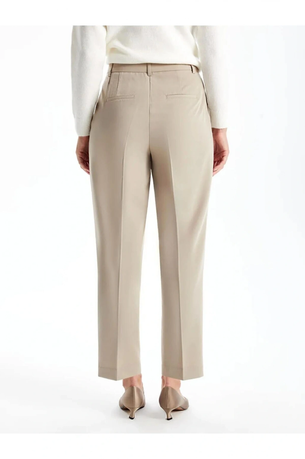 LCWAIKIKI Classic Bej Loose Fit Kadın Pantolon