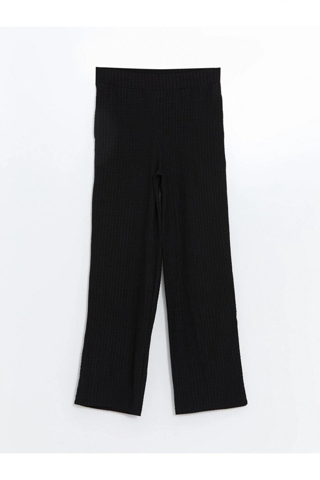 LCWAIKIKI Classic Beli Lastikli Dokulu Kadın Pantolon