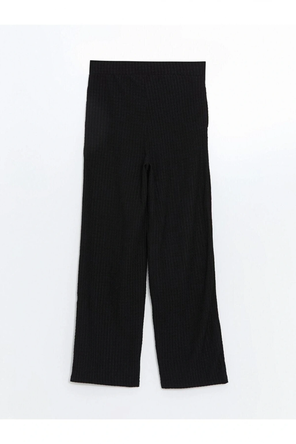 LCWAIKIKI Classic Beli Lastikli Dokulu Kadın Pantolon