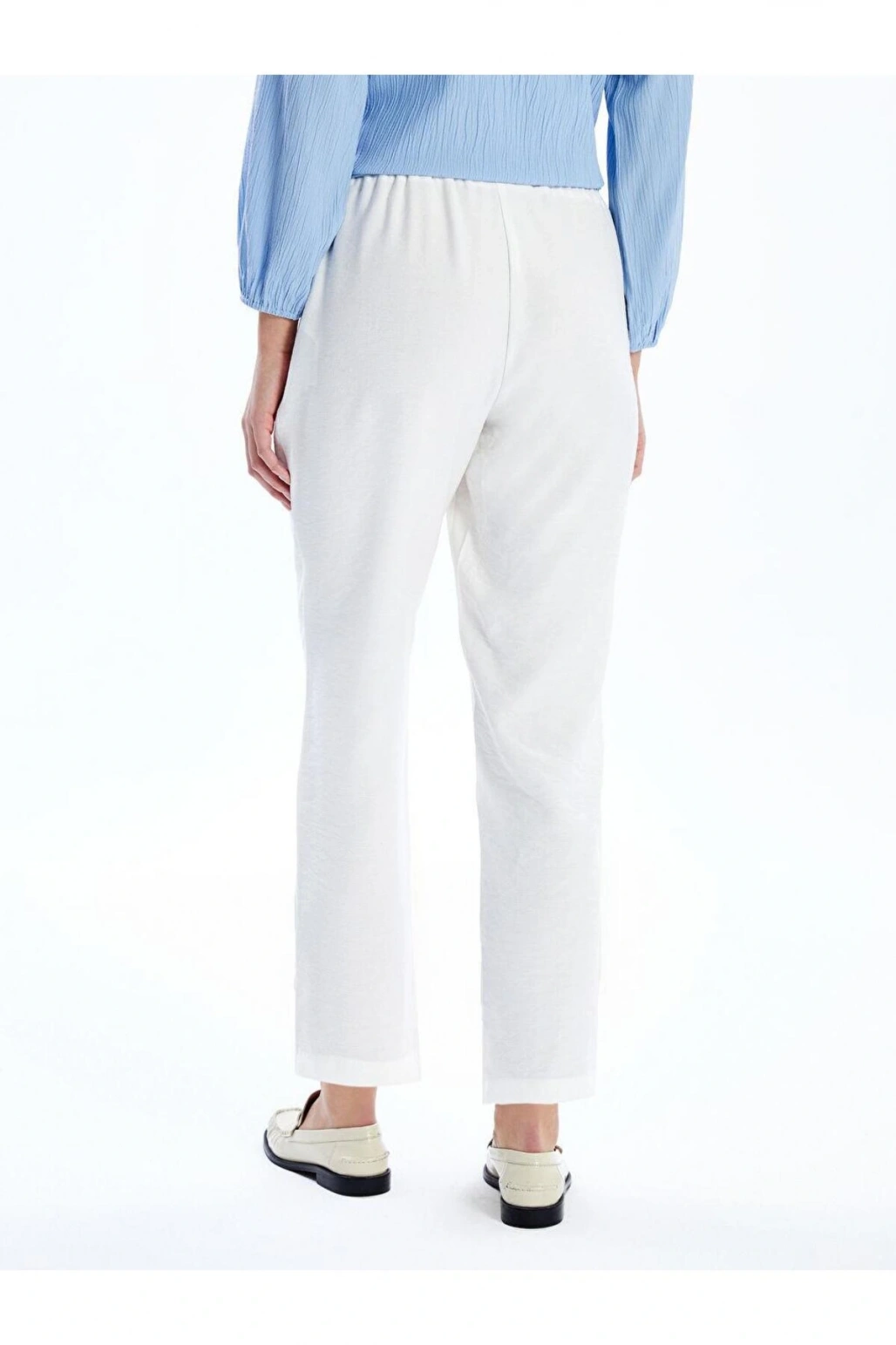 LCWAIKIKI Classic Beli Lastikli Loose Fit Kadın Pantolon