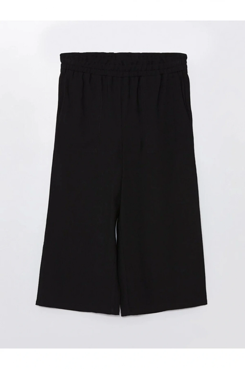 LCWAIKIKI Classic Beli Lastikli Rahat Kalıp Kadın Kapri