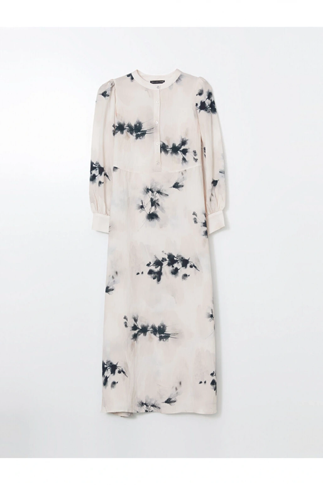 LCWAIKIKI Classic Bisiklet Yaka Desenli Kadın Elbise