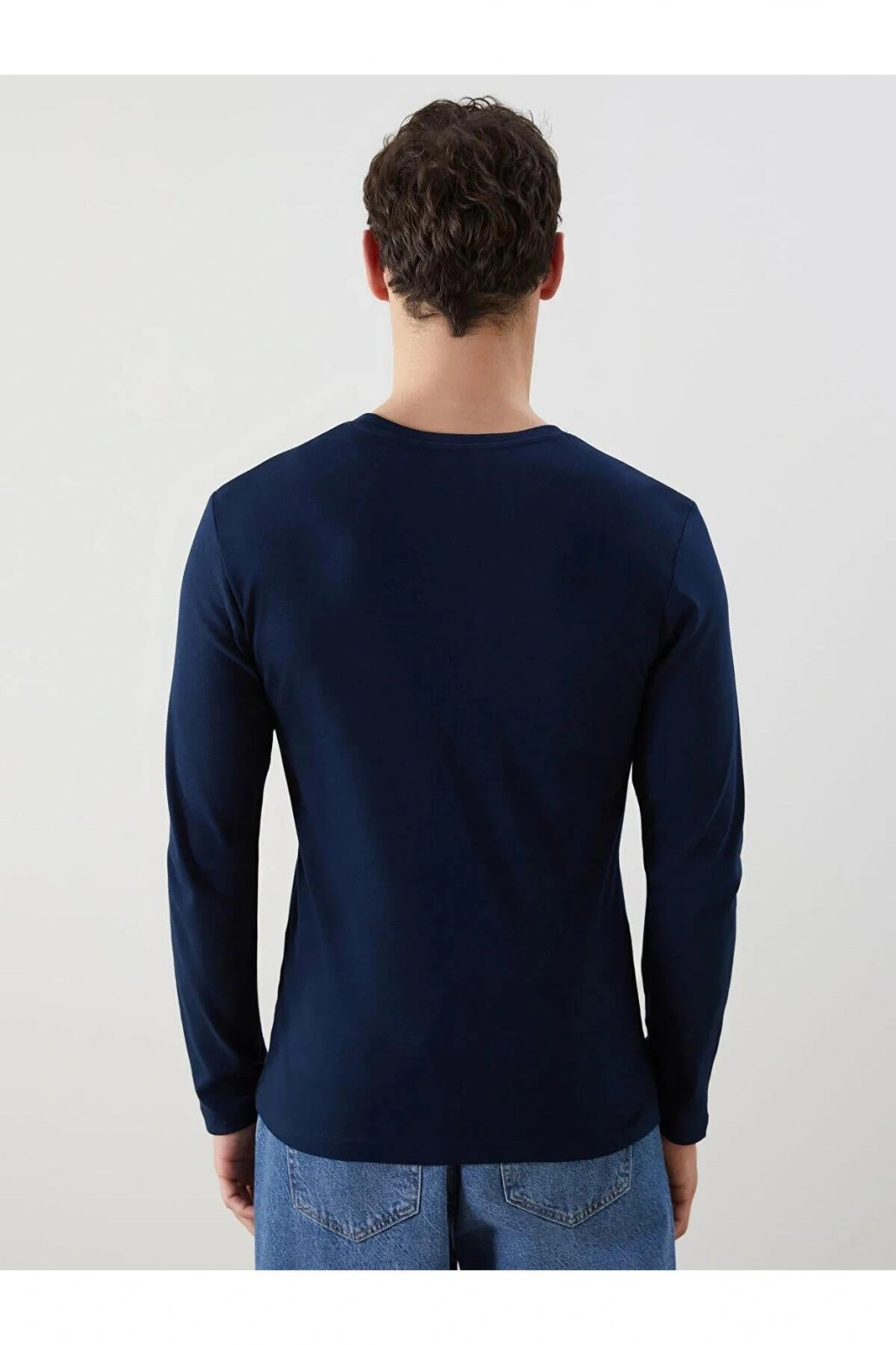 LCWAIKIKI Classic Bisiklet Yaka Erkek Sweatshirt (W5)