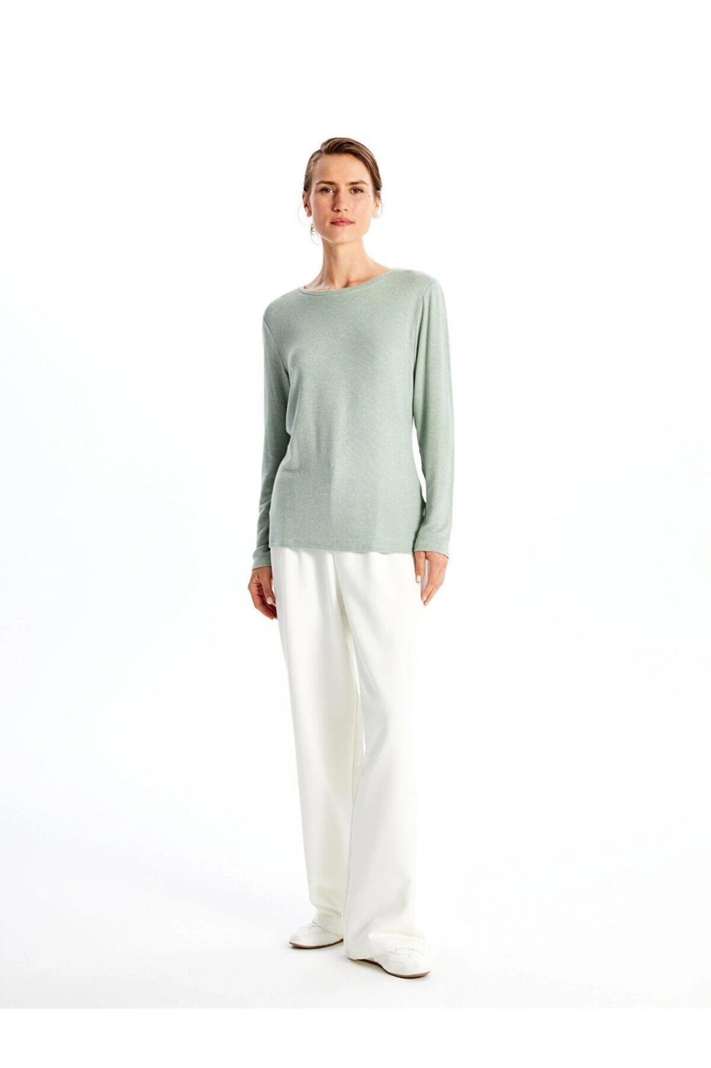 LCWAIKIKI Classic Bisiklet Yaka Kadın Tişört