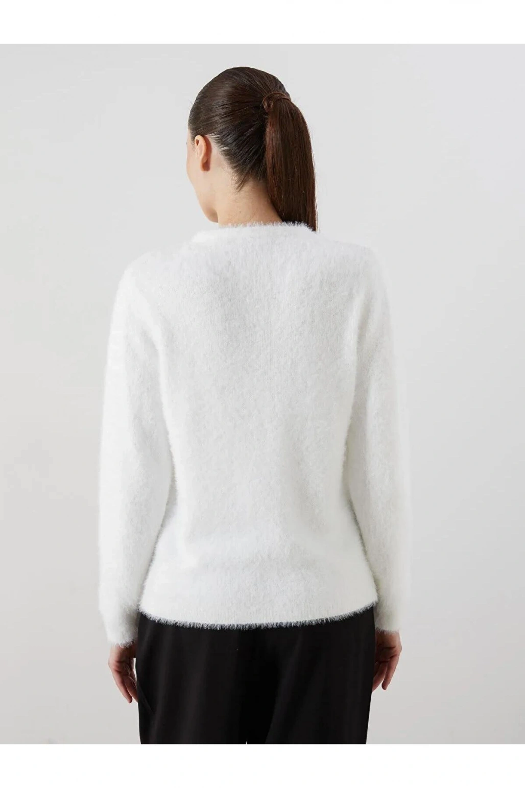 LCWAIKIKI Classic Bisiklet Yaka Kadın Triko Hırka (W5)