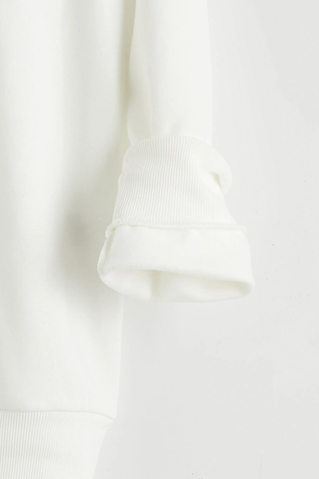 LCWAIKIKI Classic Ekru Bisiklet Yaka Baskılı Erkek Kalın Sweatshirt