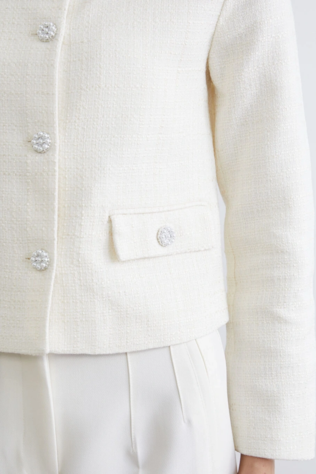 LCWAIKIKI Classic Ekru Bisiklet Yaka Kadın Ceket