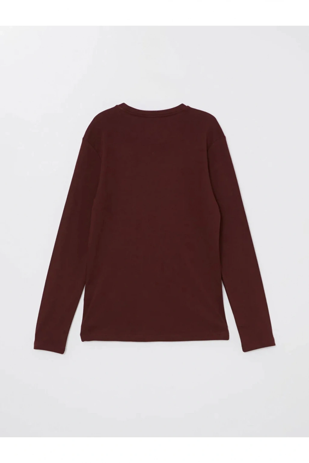 LCWAIKIKI Classic Gri Melanj Bisiklet Yaka Uzun Kollu Penye Erkek Tişört