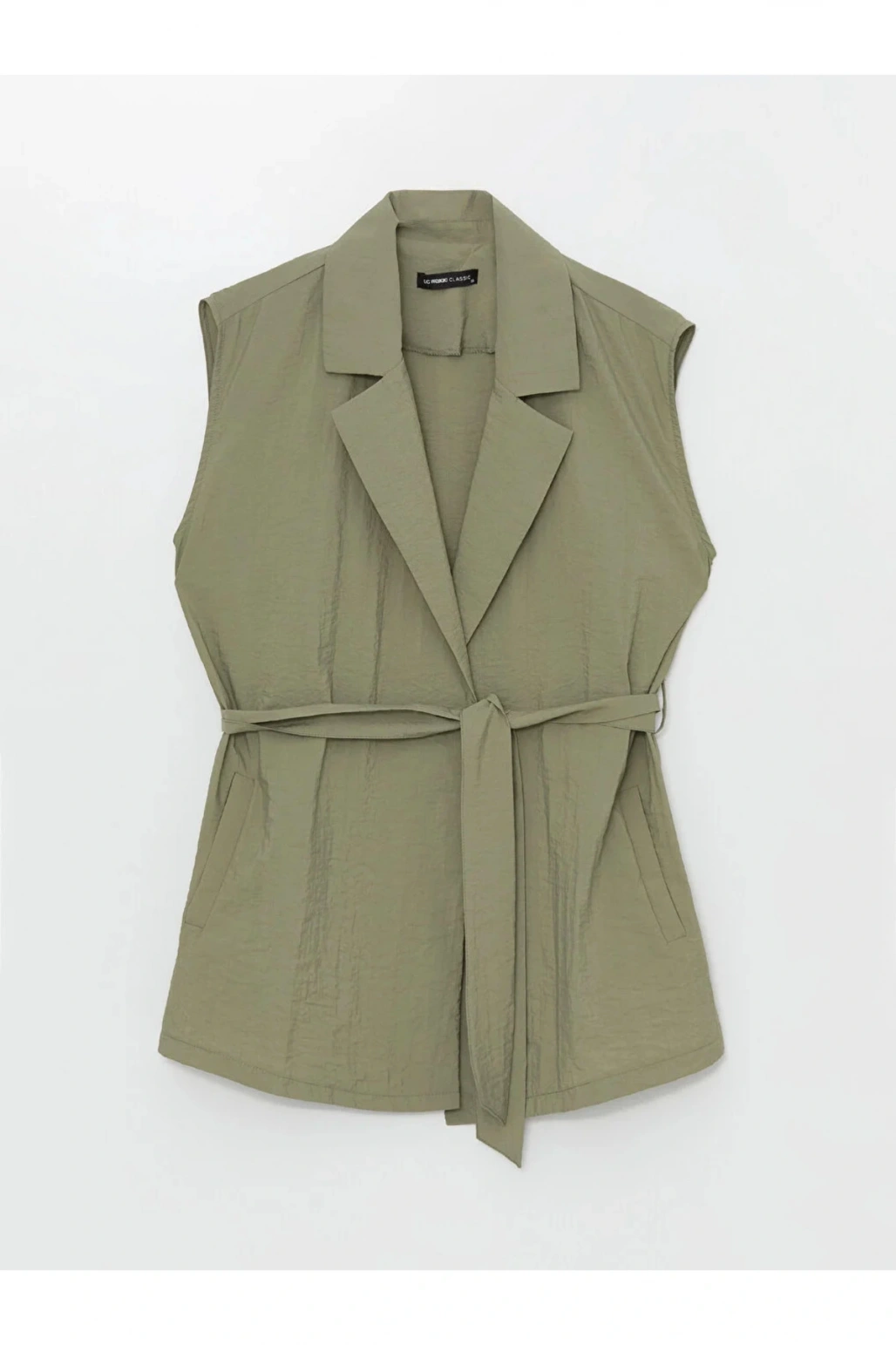 LCWAIKIKI Classic Kadın Kruvaze Yaka Düz Yelek