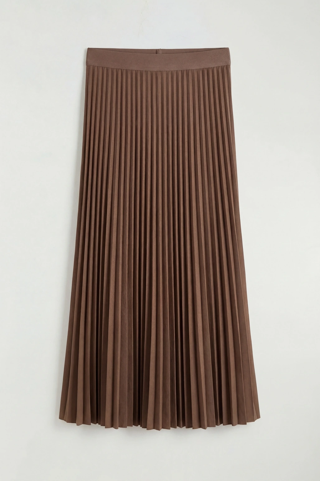 LCWAIKIKI Classic Kahverengi Beli Lastikli Pileli Etek