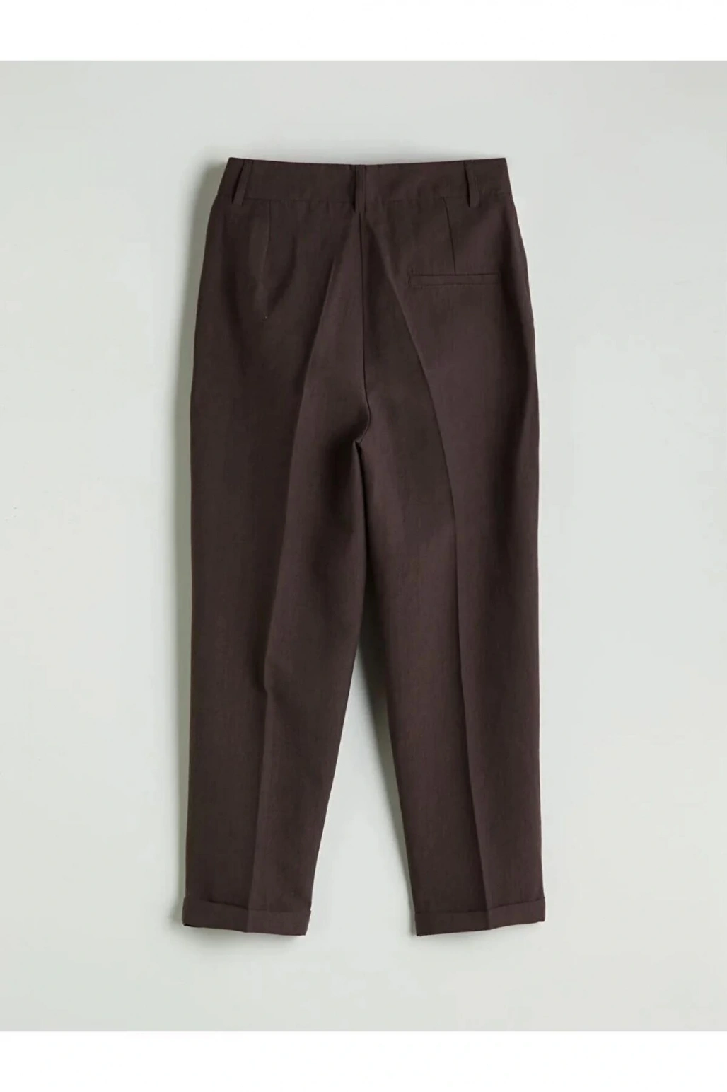 LCWAIKIKI Classic Kahverengi Loose Fit Cigarette Kadın Pantolon