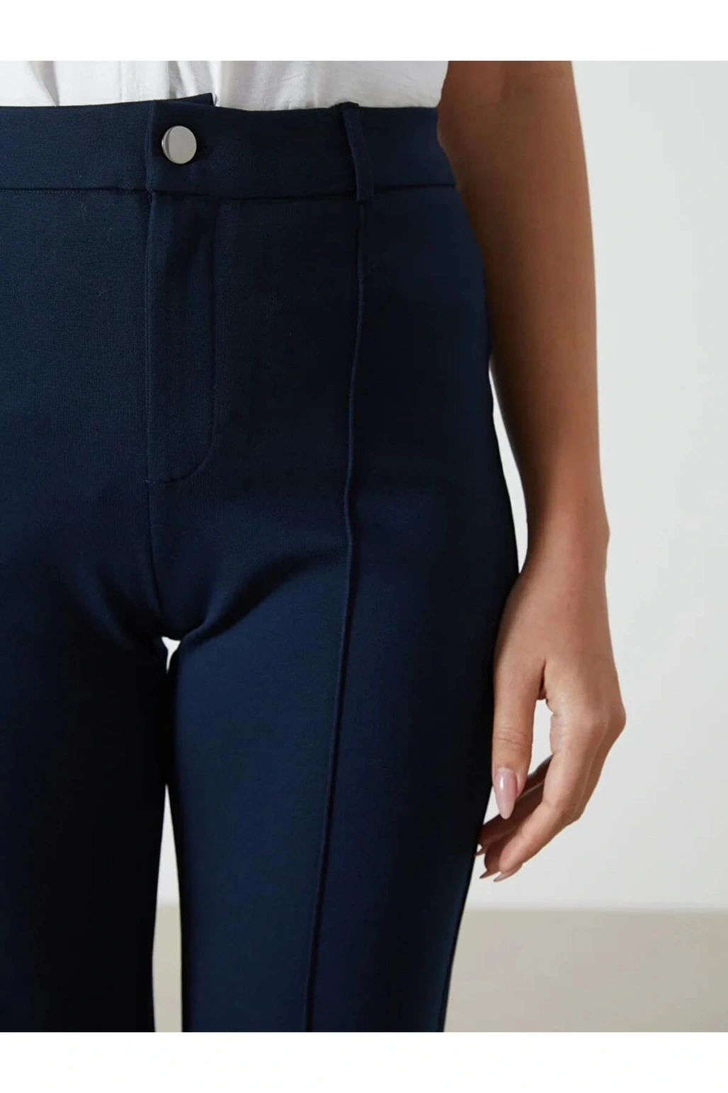 LCWAIKIKI Classic Lacivert Dar Fit Kadın Pantolon