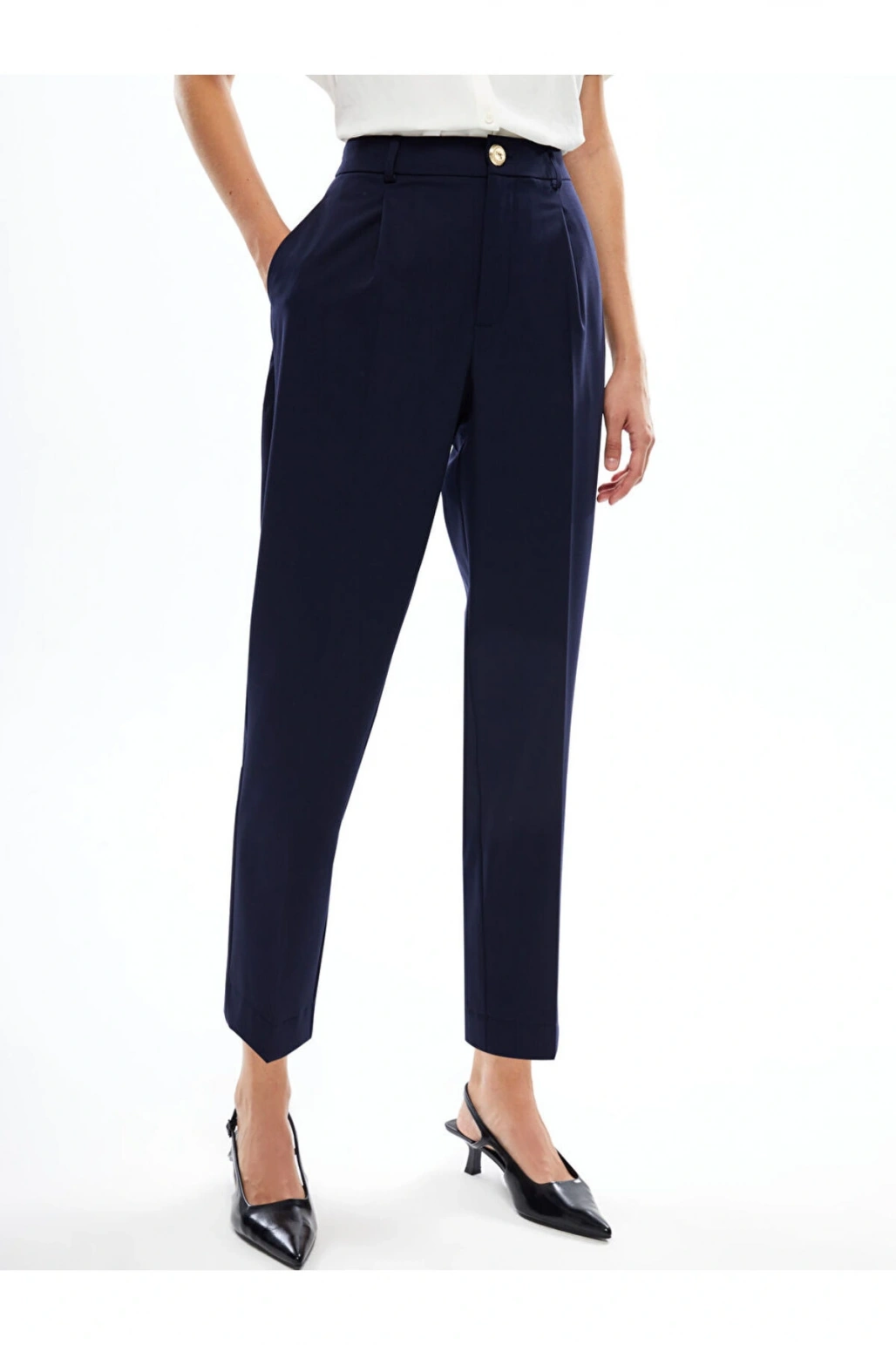 LCWAIKIKI Classic Lacivert Loose Fit Kadın Pantolon