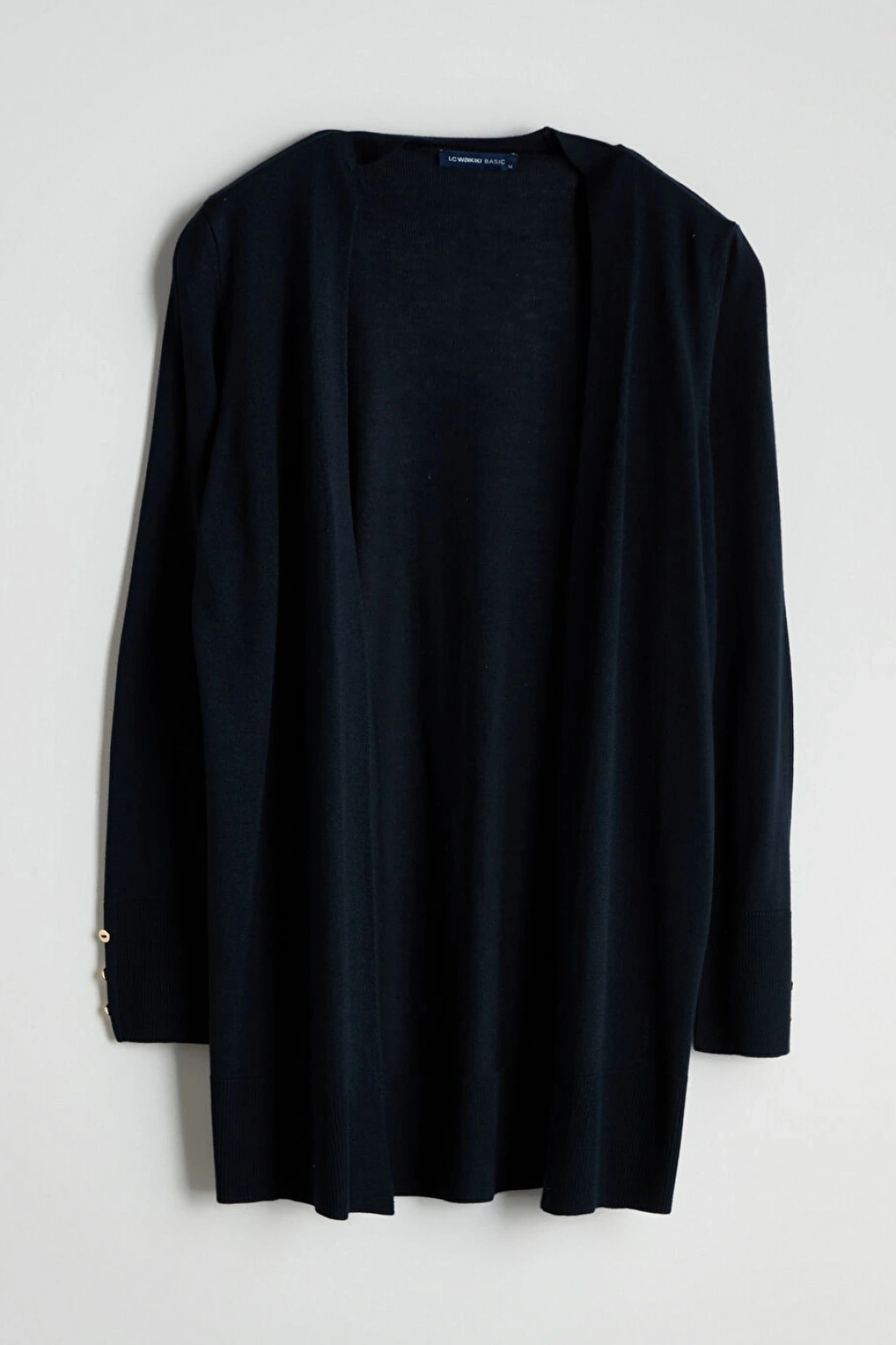 LCWAIKIKI Classic Lacivert Şal Yaka Kadın Triko Hırka