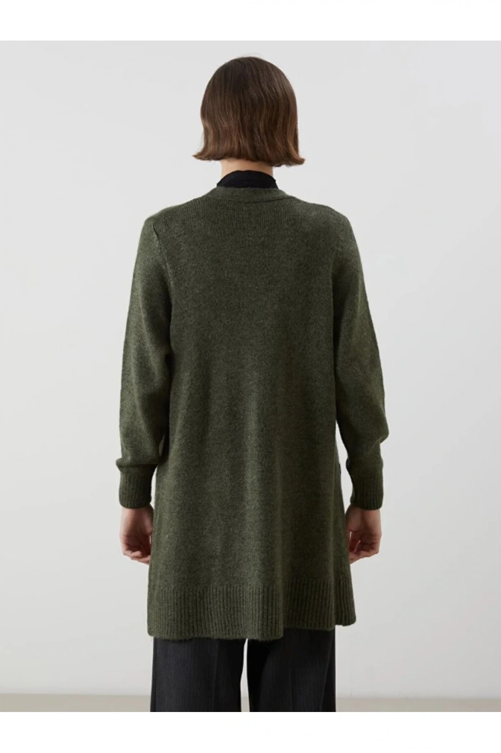 LCWAIKIKI Classic Şal Yaka Kadın Triko Hırka Büyük Beden