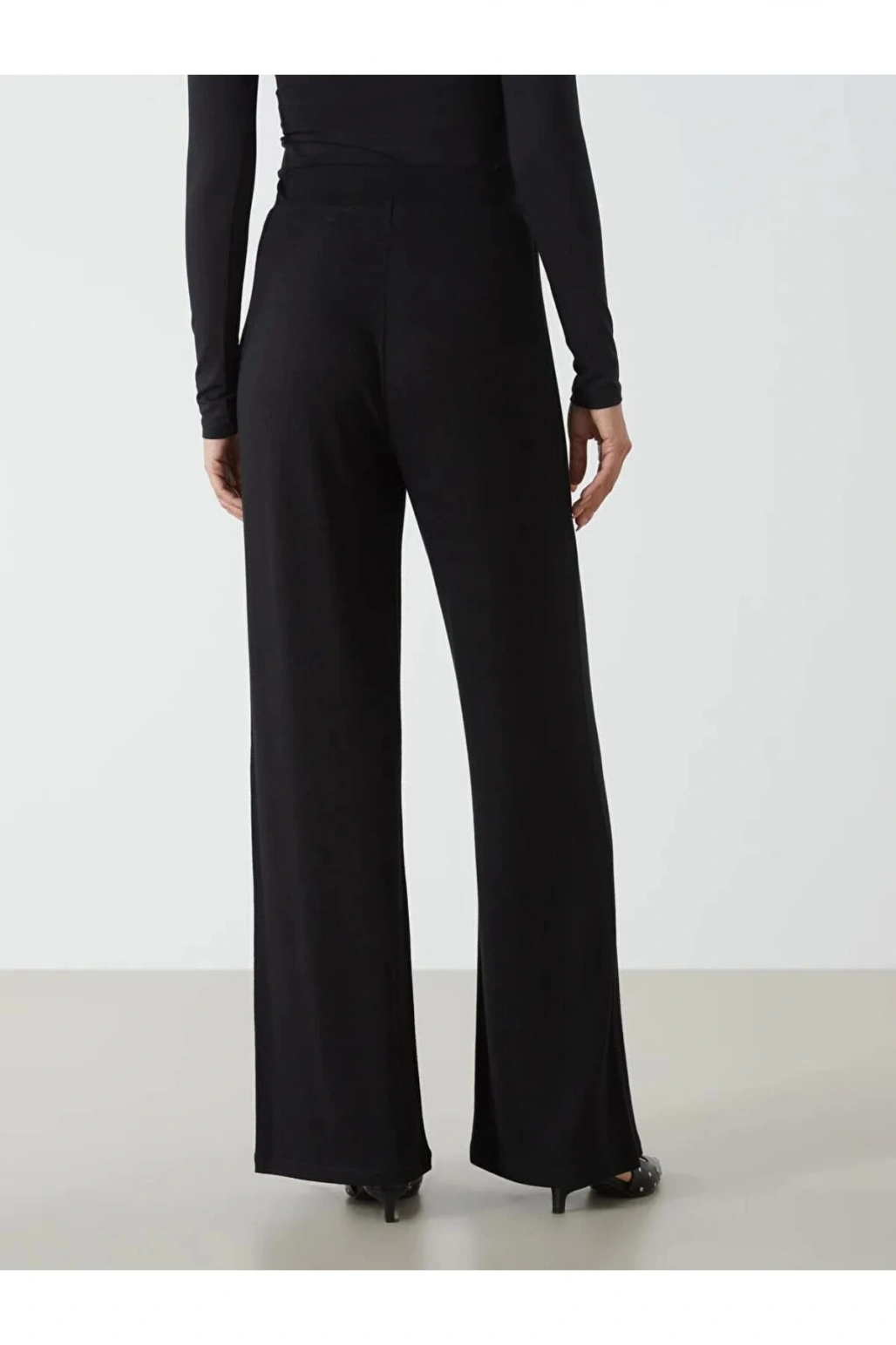 LCWAIKIKI Classic Siyah Beli Lastikli Kadın Eşofman Altı