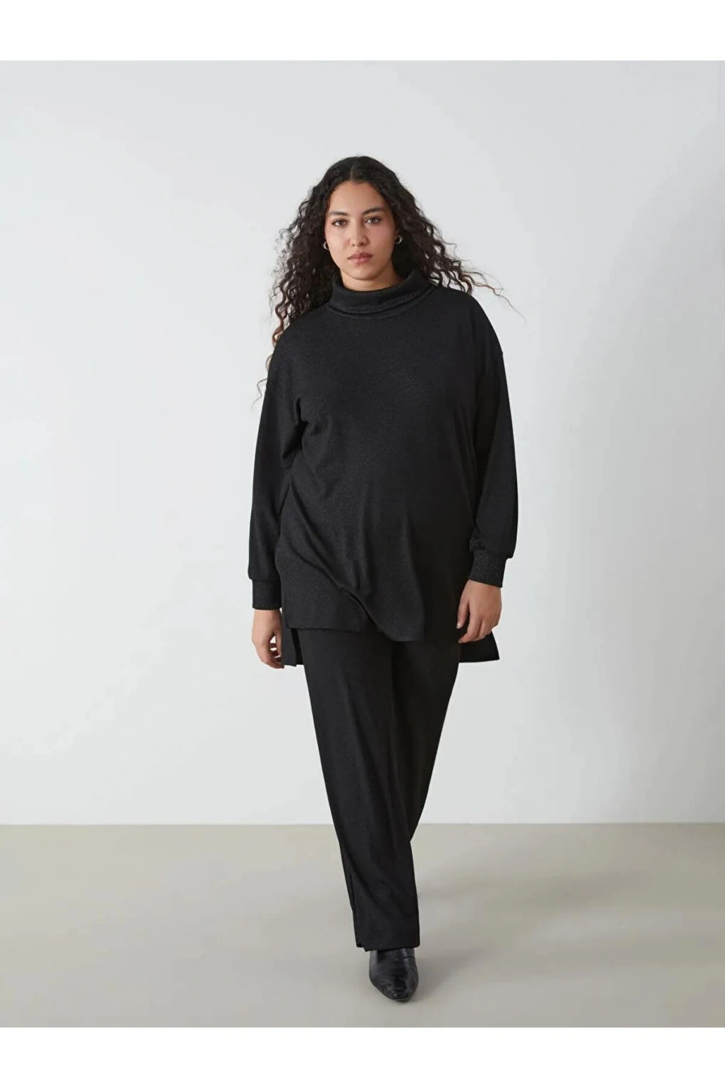 LCWAIKIKI Classic Siyah Beli Lastikli Kadın Eşofman Altı