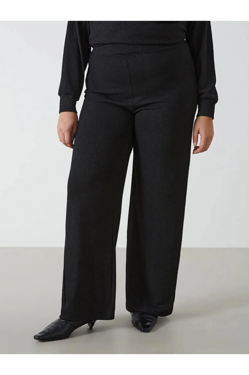 LCWAIKIKI Classic Siyah Beli Lastikli Kadın Eşofman Altı