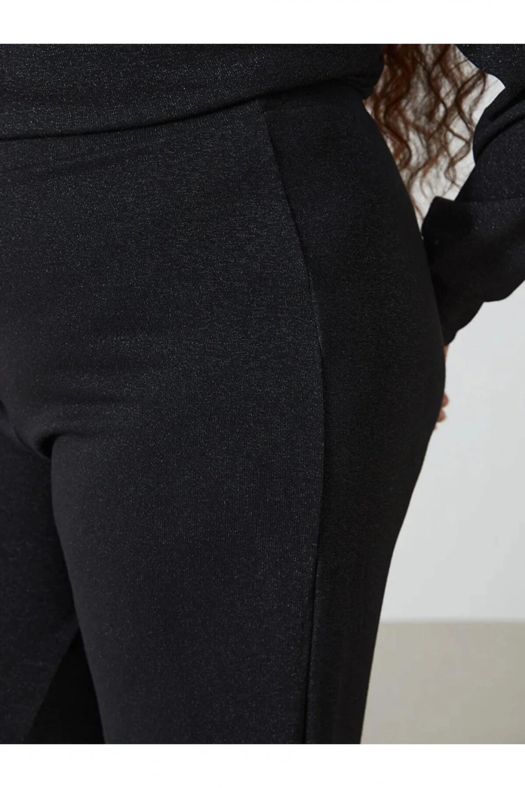 LCWAIKIKI Classic Siyah Beli Lastikli Kadın Eşofman Altı