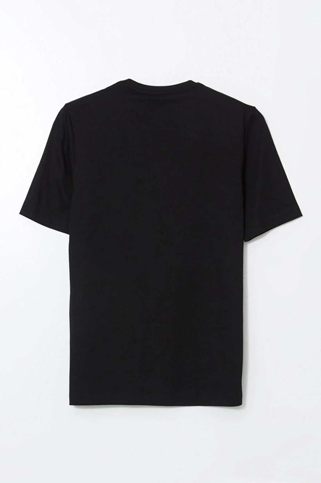 LCWAIKIKI Classic Siyah Bisiklet Yaka Penye Erkek Tişört