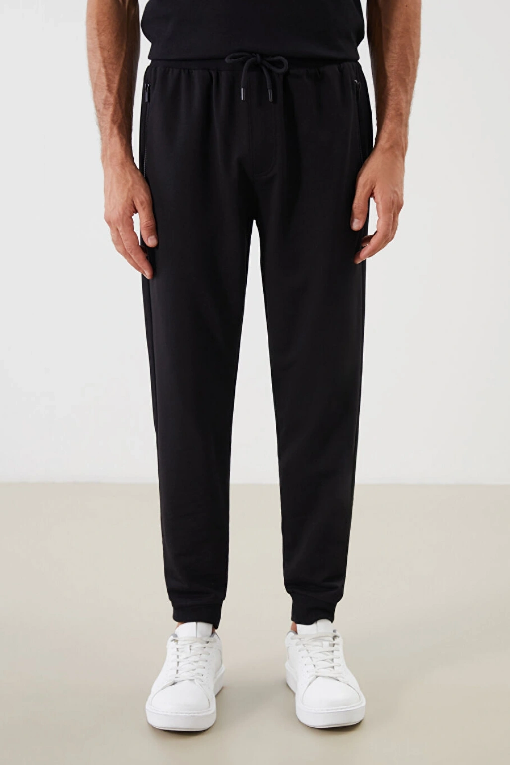 LCWAIKIKI Classic Siyah Büyük Beden Standart Kalıp Erkek Eşofman Altı