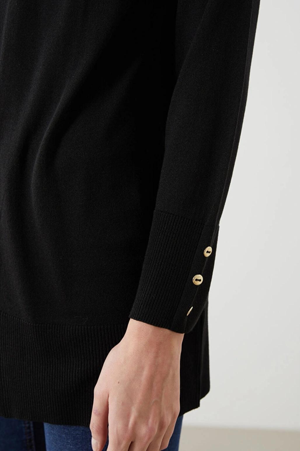 LCWAIKIKI Classic Siyah Şal Yaka Kadın Triko Hırka