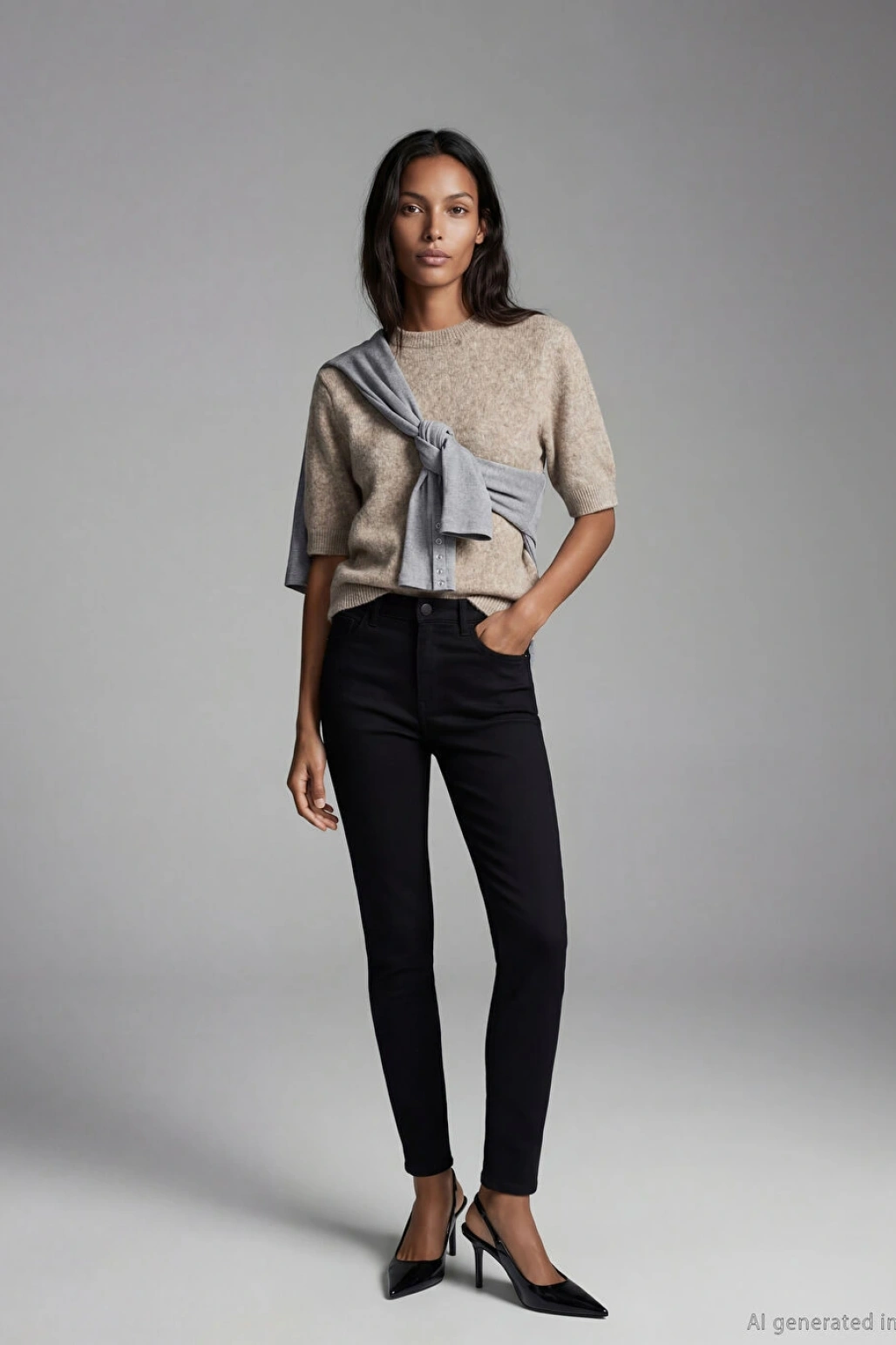 LCWAIKIKI Classic Siyah Slim Fit Kadın Jean Pantolon