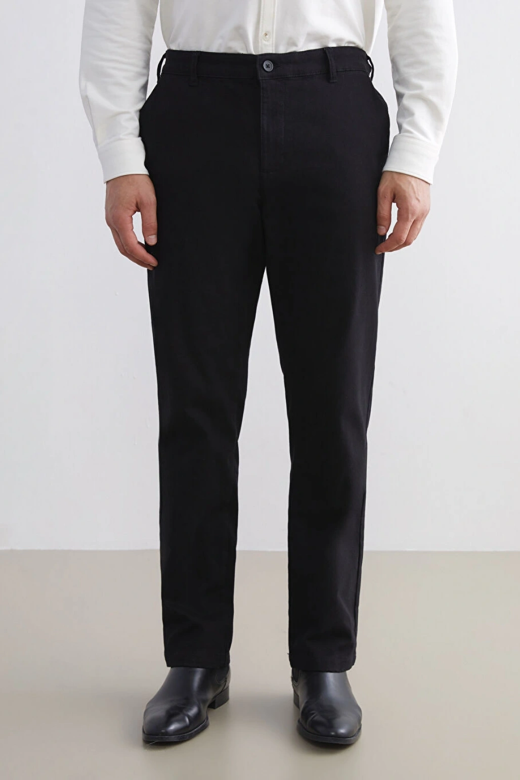 LCWAIKIKI Classic Siyah Standart Kalıp Erkek Chino Pantolon